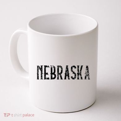 Nebraska Vintage Script NE Apparel Coffee Mug
