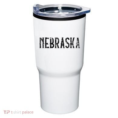 Nebraska Vintage Script NE Apparel Tumbler