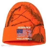 Nebraska Volleyball Team American Flag Gift Kati Licensed 12" Camo Cuffed Beanie thumb 0