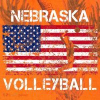 Nebraska Volleyball Team American Flag Gift Kati Licensed 12" Camo Cuffed Beanie thumb 2