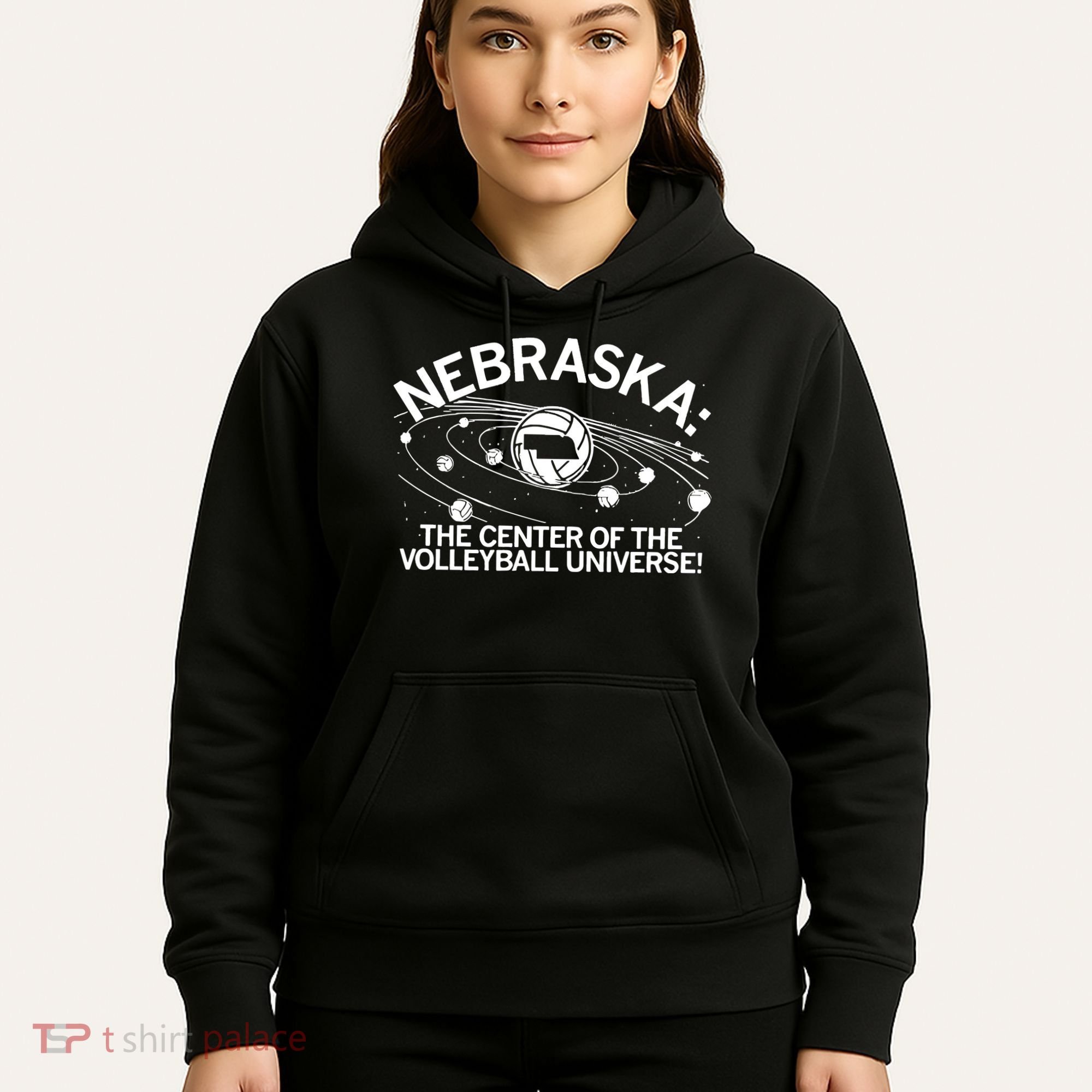 Nebraska Volleyball Universe Hoodie