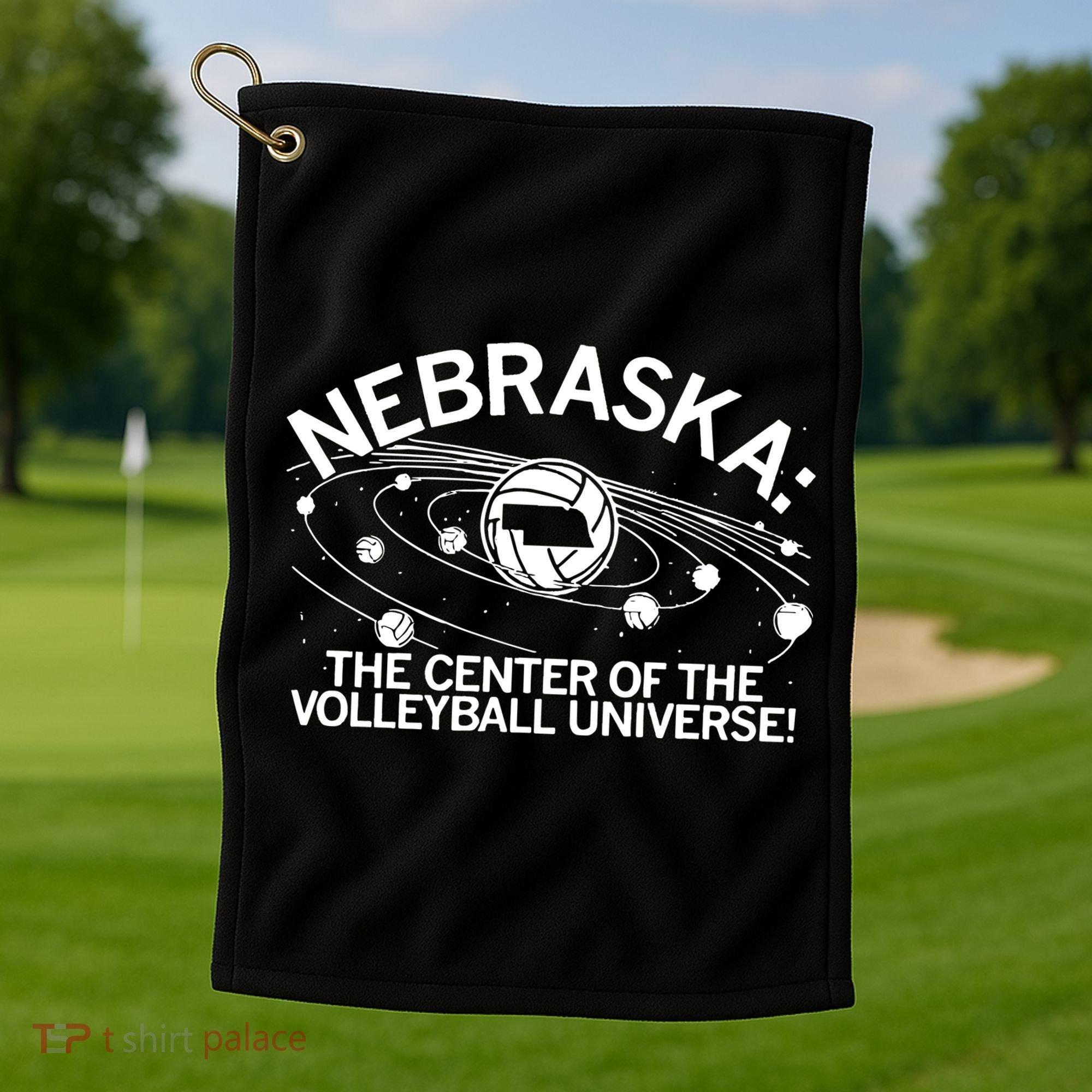 Nebraska Volleyball Universe Golf Towel