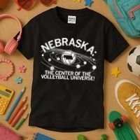 Nebraska Volleyball Universe Kids T-Shirt thumb 3