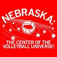 Nebraska Volleyball Universe Santa Hat thumb 1