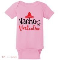 Nacho Valentine, Valentine White, Valentine For Husband, Couple Baby Bodysuit thumb 0