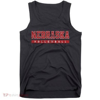 Nebraska Volleyball Varsity Red Vintage Tank Top