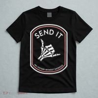 No Victory Without Sacrifice Send It Skeleton Hand T-Shirt thumb 5