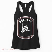 No Victory Without Sacrifice Send It Skeleton Hand Women's Tank Top thumb 0