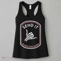 No Victory Without Sacrifice Send It Skeleton Hand Women's Tank Top thumb 3
