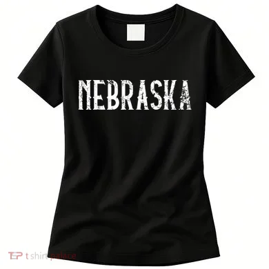 Nebraska Vintage White Script NE Apparel Women's T-Shirt