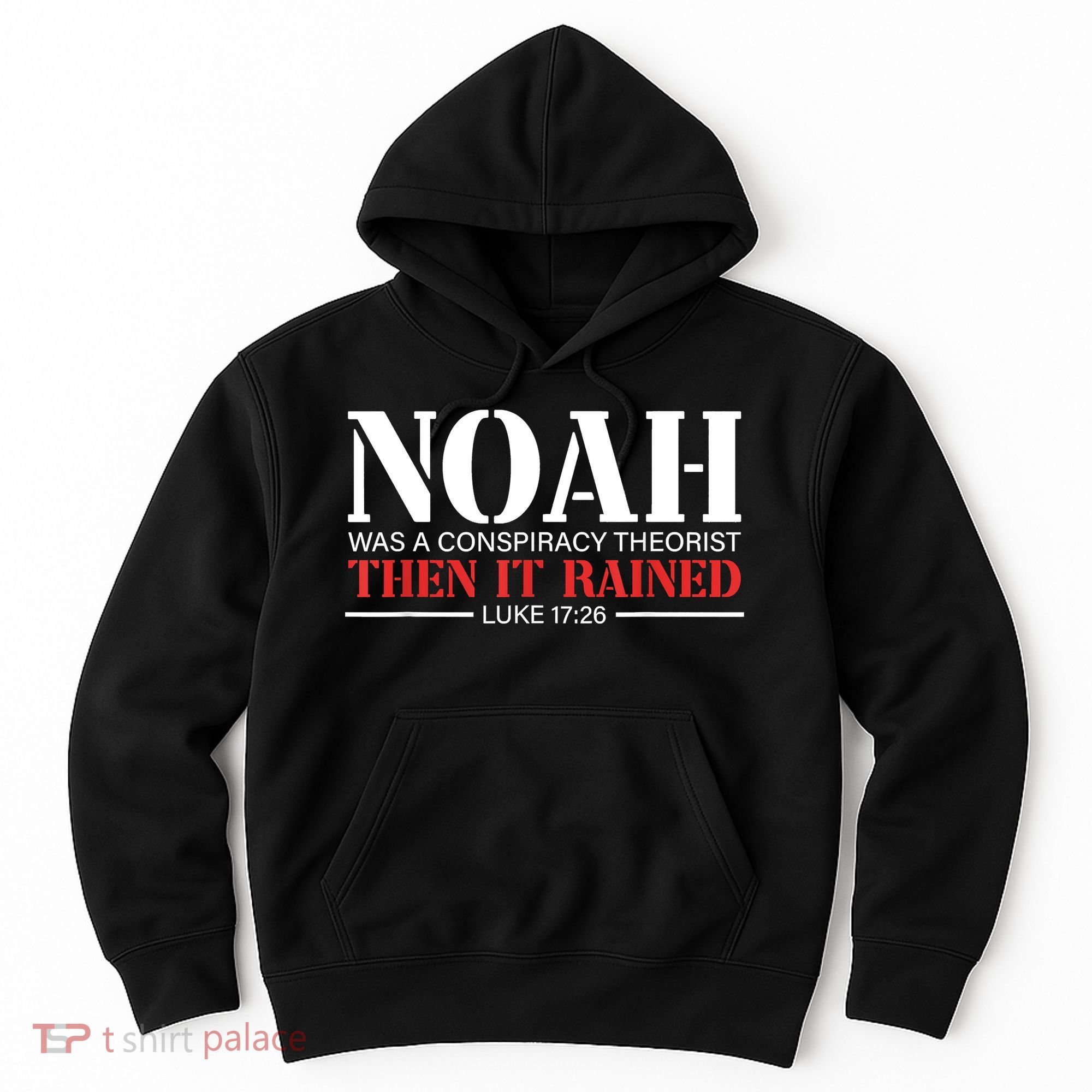 Noah Was A Conspiracy Theorist Then It Rained Hoodie