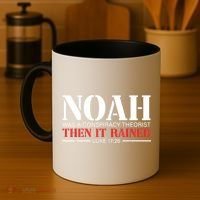Noah Was A Conspiracy Theorist Then It Rained Coffee Mug thumb 4