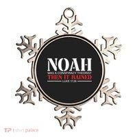 Noah Was A Conspiracy Theorist Then It Rained Ornament thumb 0