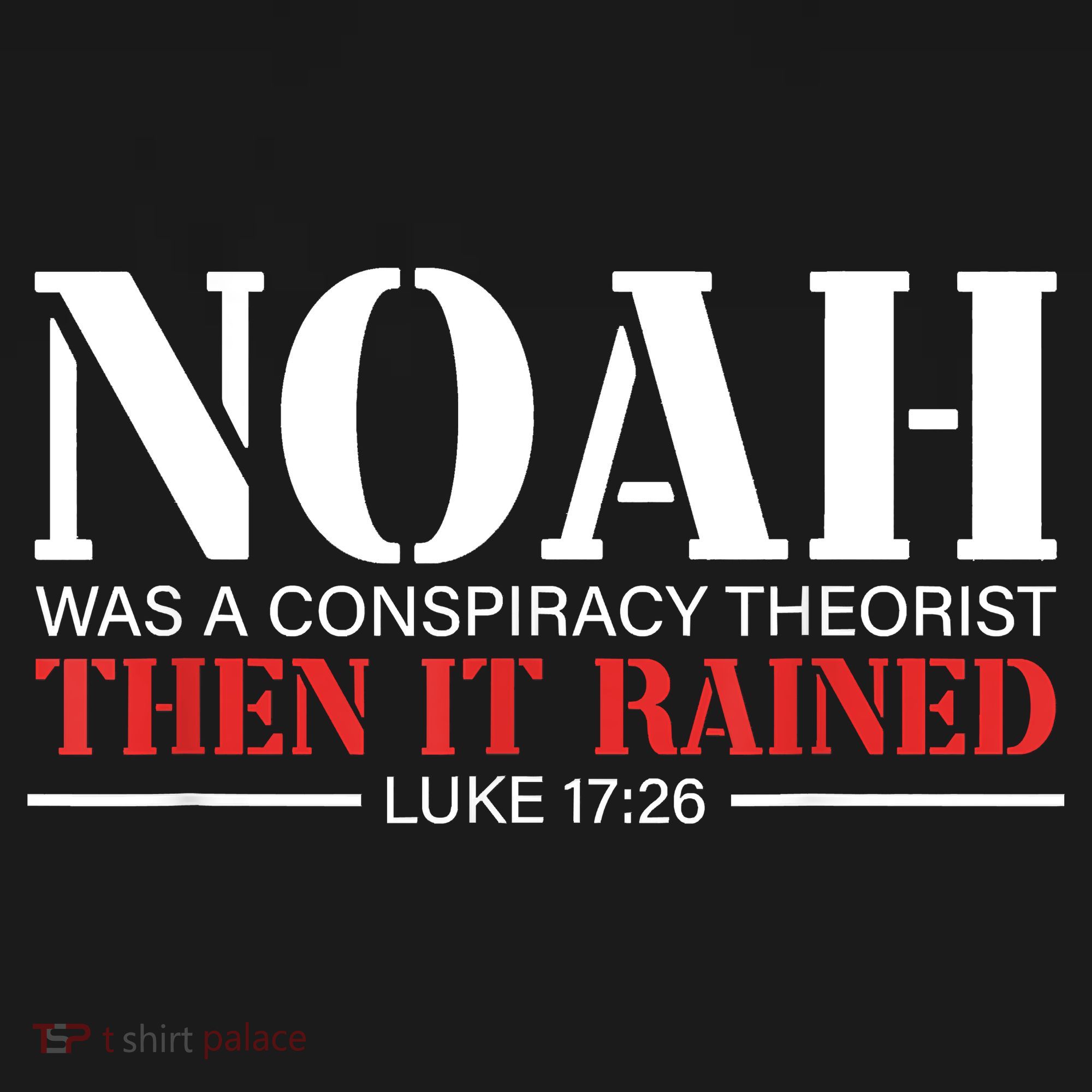 Noah Was A Conspiracy Theorist Then It Rained Women's Tank Top