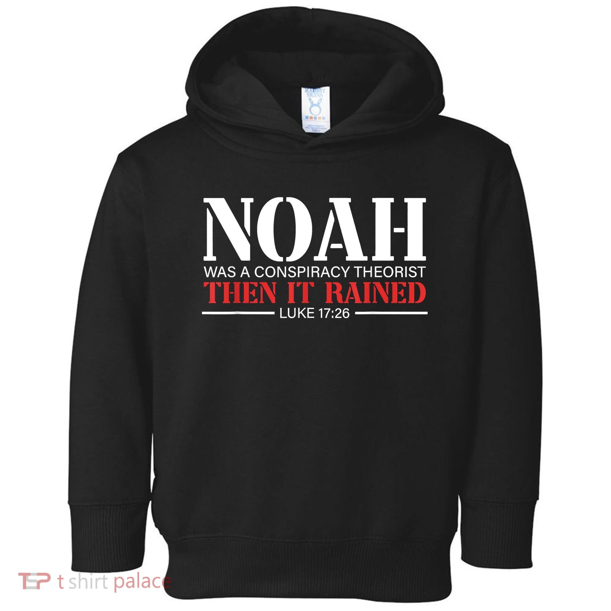 Noah Was A Conspiracy Theorist Then It Rained Toddler Hoodie