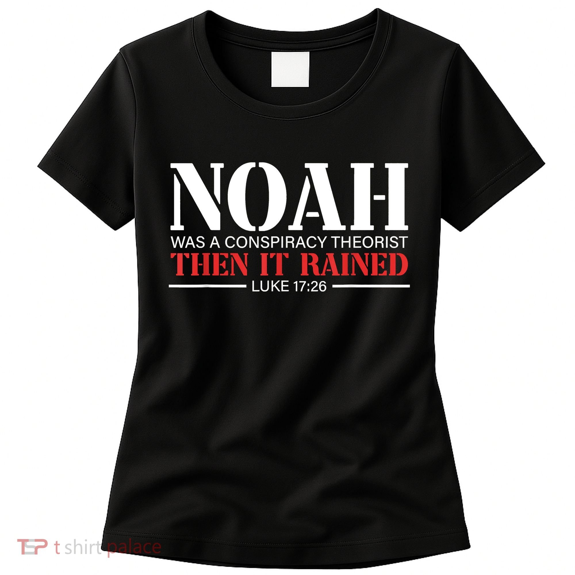 Noah Was A Conspiracy Theorist Then It Rained Women's T-Shirt