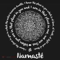 NAMASTE WE ARE ONE Meditation Sayings Mandala Yoga Gift Mousepad thumb 1