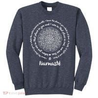 NAMASTE WE ARE ONE Meditation Sayings Mandala Yoga Gift Sweatshirt thumb 0