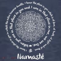 NAMASTE WE ARE ONE Meditation Sayings Mandala Yoga Gift Sweatshirt thumb 3