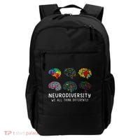 Neurodiversity We All Think Differently Brain Autism Backpack thumb 0