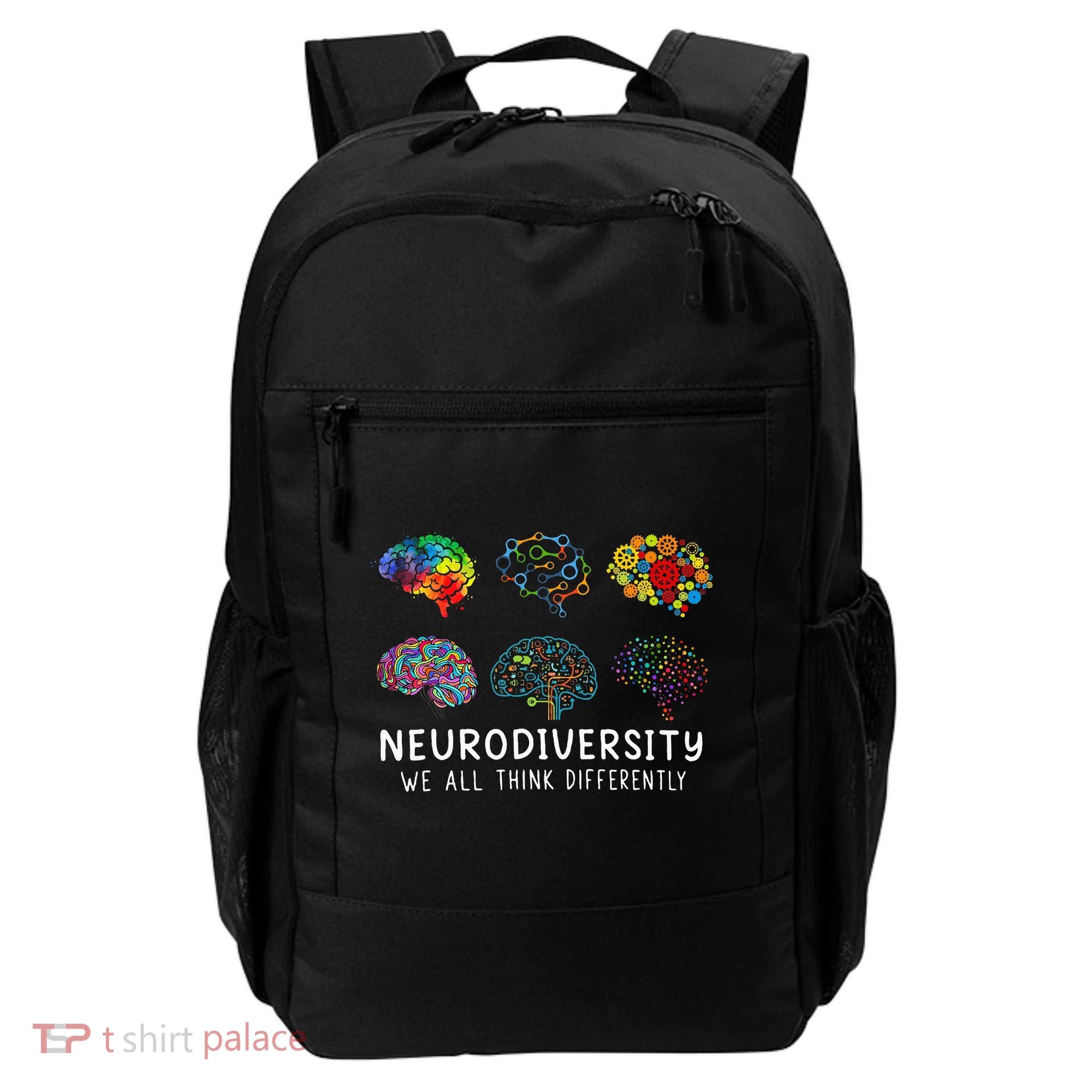 Neurodiversity We All Think Differently Brain Autism Backpack