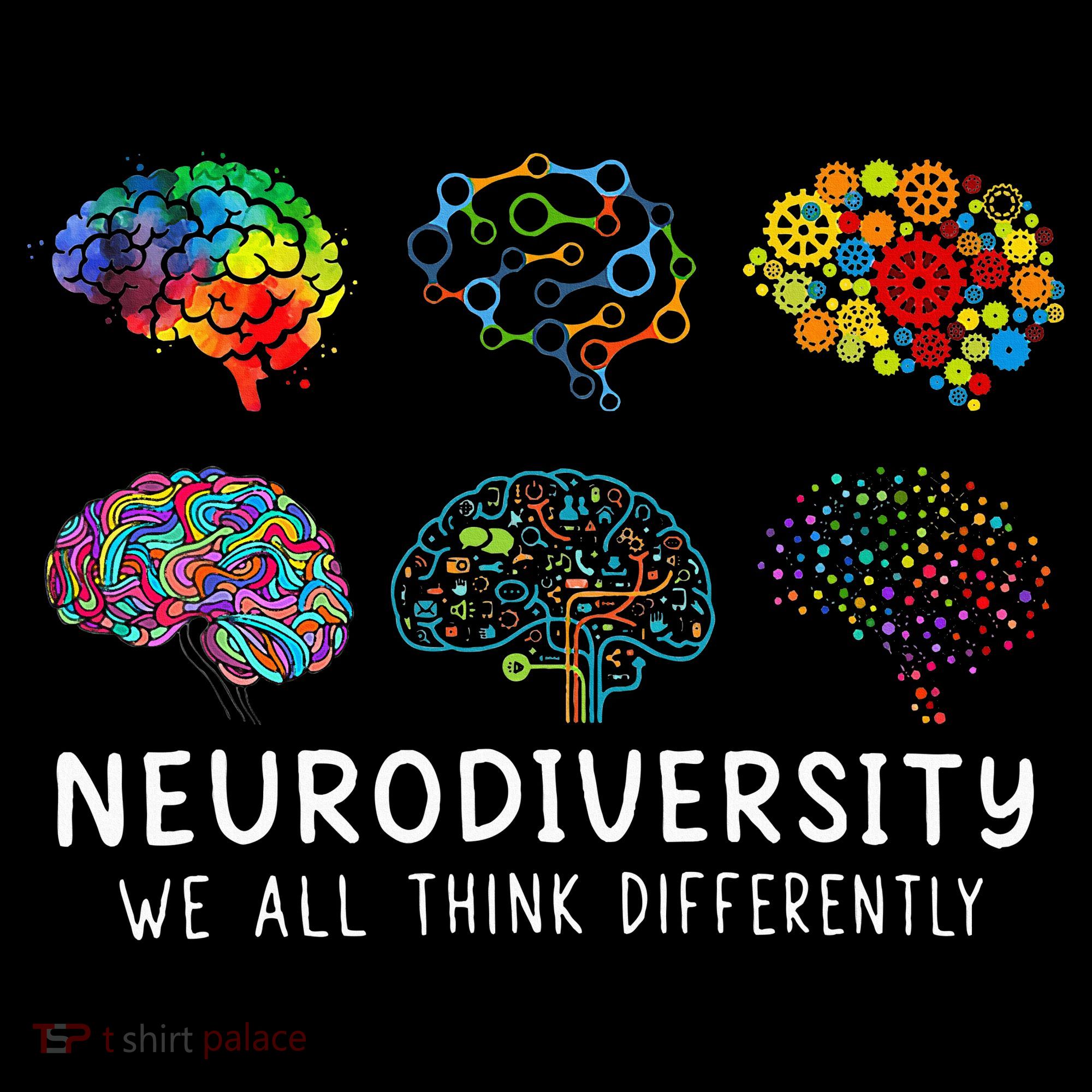 Neurodiversity We All Think Differently Brain Autism Women's Hoodie