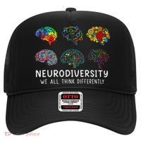 Neurodiversity We All Think Differently Brain Autism Hat thumb 0