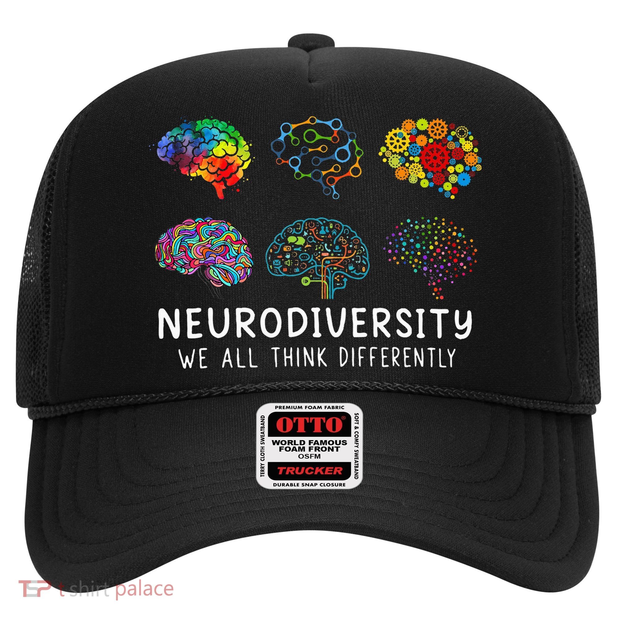 Neurodiversity We All Think Differently Brain Autism Hat