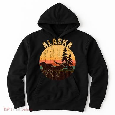 Nature Willdife Bear Moose Alaskan Animal Forest Alaska Hoodie