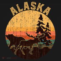 Nature Willdife Bear Moose Alaskan Animal Forest Alaska Women's Hoodie thumb 2