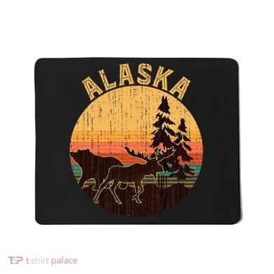 Nature Willdife Bear Moose Alaskan Animal Forest Alaska Mousepad
