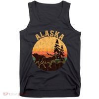 Nature Willdife Bear Moose Alaskan Animal Forest Alaska Tank Top thumb 0