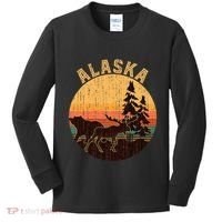 Nature Willdife Bear Moose Alaskan Animal Forest Alaska Kids Long Sleeve Shirt thumb 0