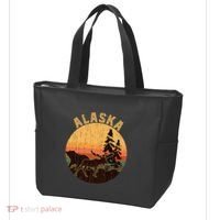 Nature Willdife Bear Moose Alaskan Animal Forest Alaska Tote Bag thumb 3