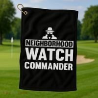 Neighborhood Watch Commander Uniform Golf Towel thumb 1
