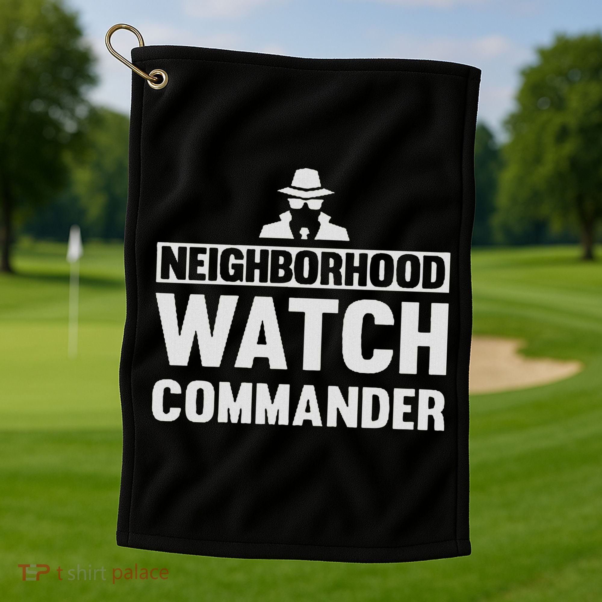 Neighborhood Watch Commander Uniform Golf Towel