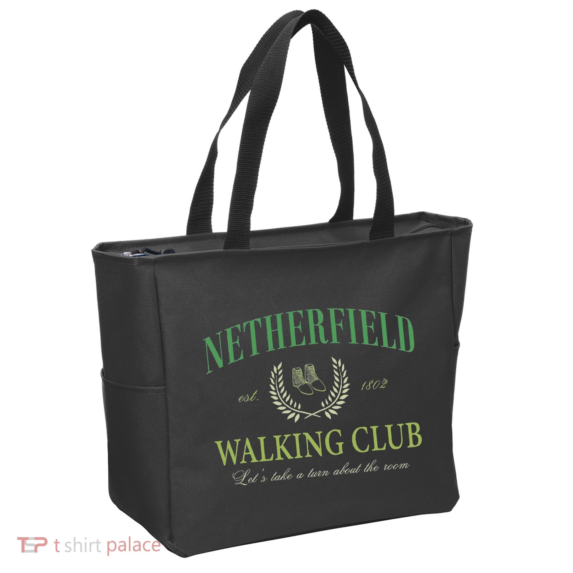 Netherfield Walking Club LetS Take A Turn About The Room Tote Bag