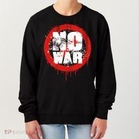 No War Distressed Grunge Paint  Women's Sweatshirt thumb 0