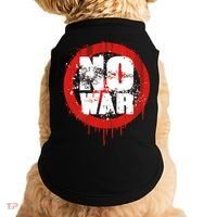 No War Distressed Grunge Paint  Doggie Tank thumb 0
