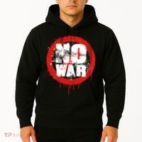 No War Distressed Grunge Paint  Hoodie thumb 2