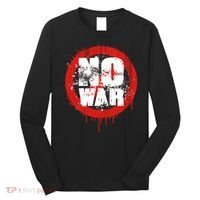 No War Distressed Grunge Paint  Long Sleeve Shirt thumb 0