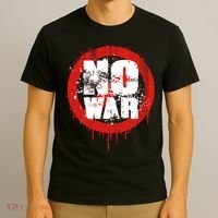 No War Distressed Grunge Paint  T-Shirt thumb 3