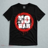 No War Distressed Grunge Paint  T-Shirt thumb 5