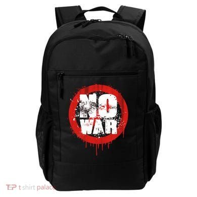 No War Distressed Grunge Paint  Backpack