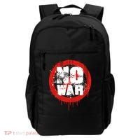 No War Distressed Grunge Paint  Backpack thumb 0
