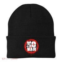 No War Distressed Grunge Paint  Beanie thumb 0