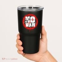 No War Distressed Grunge Paint  Tumbler thumb 2