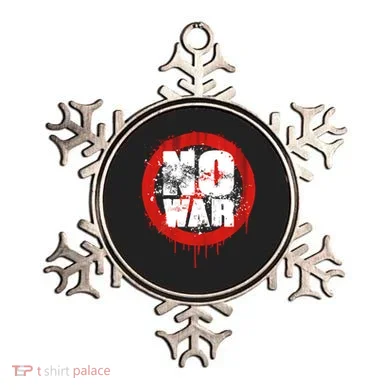 No War Distressed Grunge Paint  Ornament