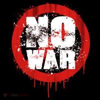 No War Distressed Grunge Paint  Ornament thumb 1