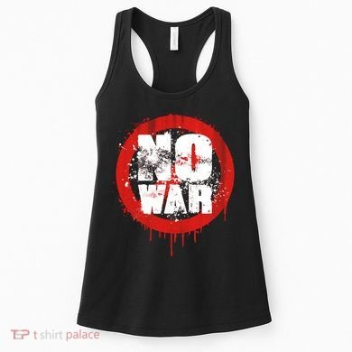No War Distressed Grunge Paint  Women's Tank Top
